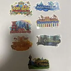 キングダムハーツ　ワールドステッカー