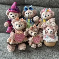 ディズニー　シェリーメイ　ぬいぐるみバッジ　ストラップ　6体セット　まとめ売り