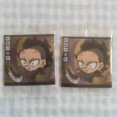 不死川玄弥　鬼滅の刃　ウエハースシール　２枚　匿名配送⑩