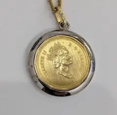 エリザベス2世 カナダ 1セントコインペンダントトップ