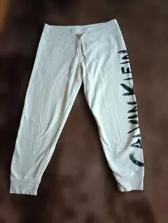 CALVIN KLEIN ホワイト ジョガーパンツ