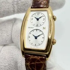 希少/稼働】 SEIKO レディース 腕時計 ノイエ デュアルタイム 青針
