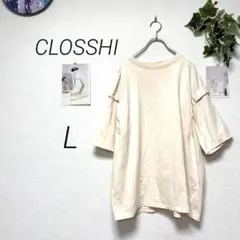 9856 CLOSSHI クロッシー 半袖カットソー L 無地 カジュアル