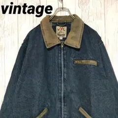 デトロイトジャケット デニムジャケット インディゴブルー ビンテージ 2XL