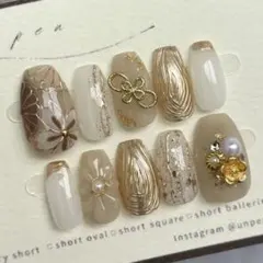 現品 050 ネイルチップ 振袖 成人式 和柄 前撮りのサムネイル