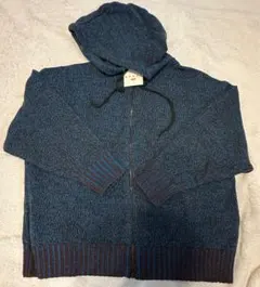 新品UNIQLO マルニ　ミックスカラーニット オーバーサイズ フルジップパーカ