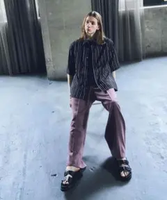 HARE ハレ　トロミストライプシャツ
