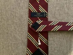 Brooks Brothers バーガンディ ストライプ ネクタイ