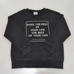 ☆良品☆ BREEZE ブリーズ トレーナー 120 黒 ロゴ プリント