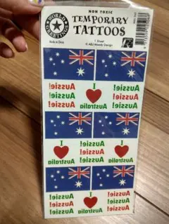 【未開封】オーストラリア 国旗 タトゥシール