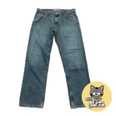 トミーヒルフィガー 古着 デニム 革タグ ブルー W3 L32