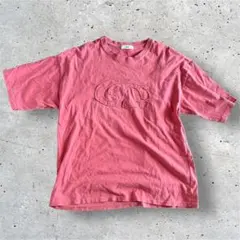 【WEGO】フェードピンク 立体ロゴTシャツ Lサイズ ストリート 古着風のサムネイル