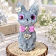 オルゴナイト 猫 エンジェライト パワーストーン お守り 癒し