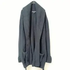 バナナリパブリック　ダークグレー ニットカーディガン　ウエストベルト付き　М