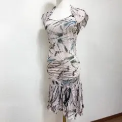 C558 ポルトガル製 ISABEL MARANT タイトワンピース 総柄 Sのサムネイル