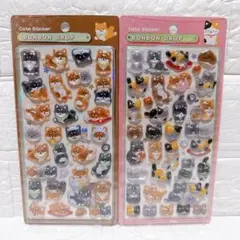 【正規品✨】和柄 柴犬 ほっこり 和猫 ボンボンドロップシール クーリア 犬 猫のサムネイル
