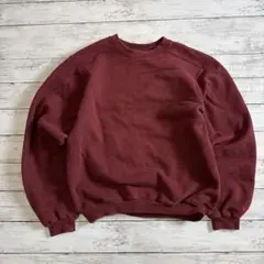 00年代ヴィンテージ　目玉なし　Champion 無地 ボルドー系 XL 古着