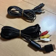 清掃済 PS2 プレステ AVケーブル（ソニー純正品）と電源コード 動作確認済み