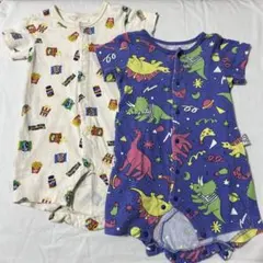 【美品】ロンパース ベビー 男の子 半袖 BREEZE 2着セット