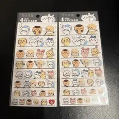 m*.様 新品　ちいかわ ４サイズステッカー　②枚セット　栗まんじゅう　ラッコ