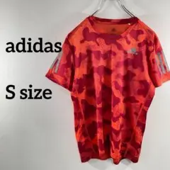 adidas オレンジカモフラ Tシャツ S a155②