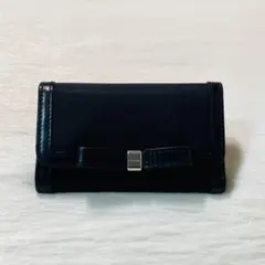 お買い得品　美品　PRADA プラダ　キーケース　リボン　鍵入れ　黒　ナイロン