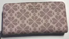 kate spade ケイトスペード 長財布 ラウンドジップ スペードフラワー