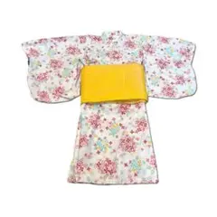花柄セパレート浴衣110cm 帯付き