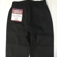 タグ付き新品　未使用　L コットンツイル　シェフパンツ　ブラック