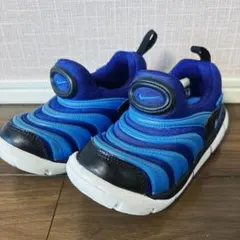 NIKE ダイナモフリー キッズスニーカー ブルー 16.0cm スリッポン