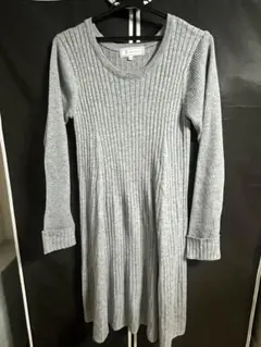 ROPÉ PICNIC 長袖ニットワンピース 38 グレー