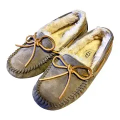 UGG モカシン グレー　スエード　22cm