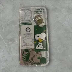 【新品未使用】スヌーピーコーヒークリア iPhone15ケース
