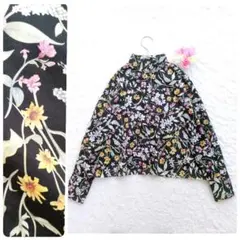 SETTO✕LIBERTY　オッカケシャツ　長袖　タナローン　ブラックのサムネイル