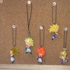 ドラゴンボールudm ゴジータ5体セット URST キーホルダー