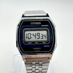 CITIZEN DX-5017 クォーツ 稼働品 メンズ SS デジタル
