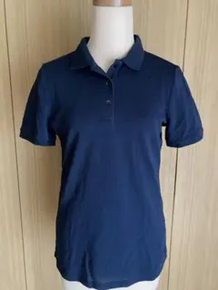 ネイビー 半袖 ポロシャツレディース　ユニクロ