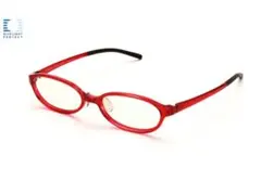 JINS PCブルーライトカットCUTメガネ 眼鏡赤ワインキッズレディース