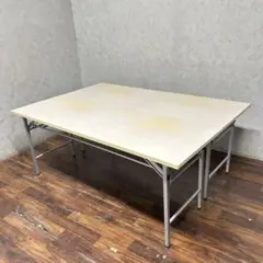 会議用 長机 テーブル W60×D180×H70cm 2点セット 折りたたみ