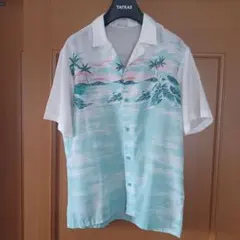 今月中 Pacific Paradise アロハシャツ 半袖 パームツリー柄のサムネイル