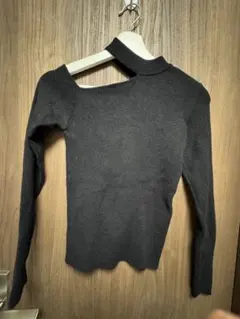 GYDA 肩出しブラックニット Fサイズ