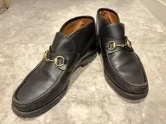 GUCCI ブラックレザー ビットローファー　ホースビット