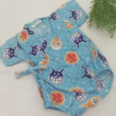 70cm アンパンマン甚平ロンパース　お祭り　花火
