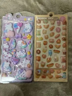 新品　おしりシール　BONBON DROP 立体シールセット 2シート