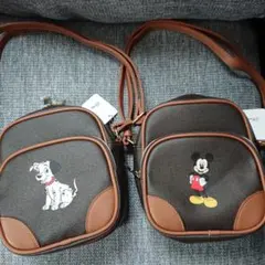 ミッキー 101匹ワンちゃん ショルダーバッグ 2個セット　新品・タグ付き