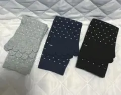 UNIQLO　5本指ソックス　ドット柄　3足セット