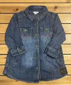 【最終値下】Wrangler デニムワンピース 80cm ブルー