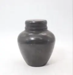 古錫 御錫屋天下一美作守造 大茶壷 茶心壷 重さ約1451g P R7376 - メルカリ