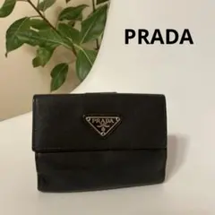 PRADA ブラック 二つ折り財布