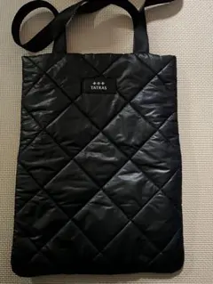 TATRAS ブラック キルティング トートバッグ
